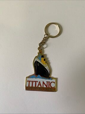 Titanic the Artifact Exhibition Golden Keychain